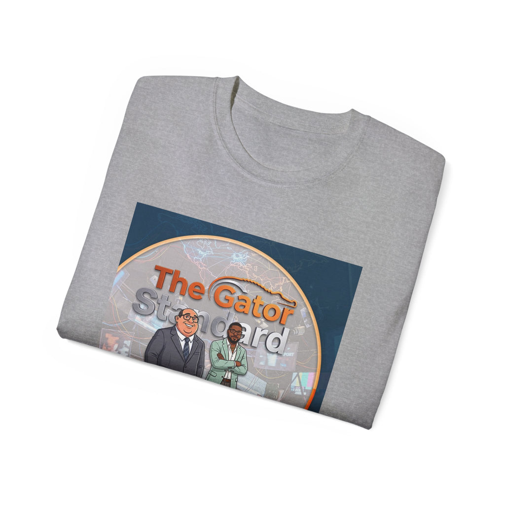 Unisex Gator Standard Shirt White and Yellow Letters on back