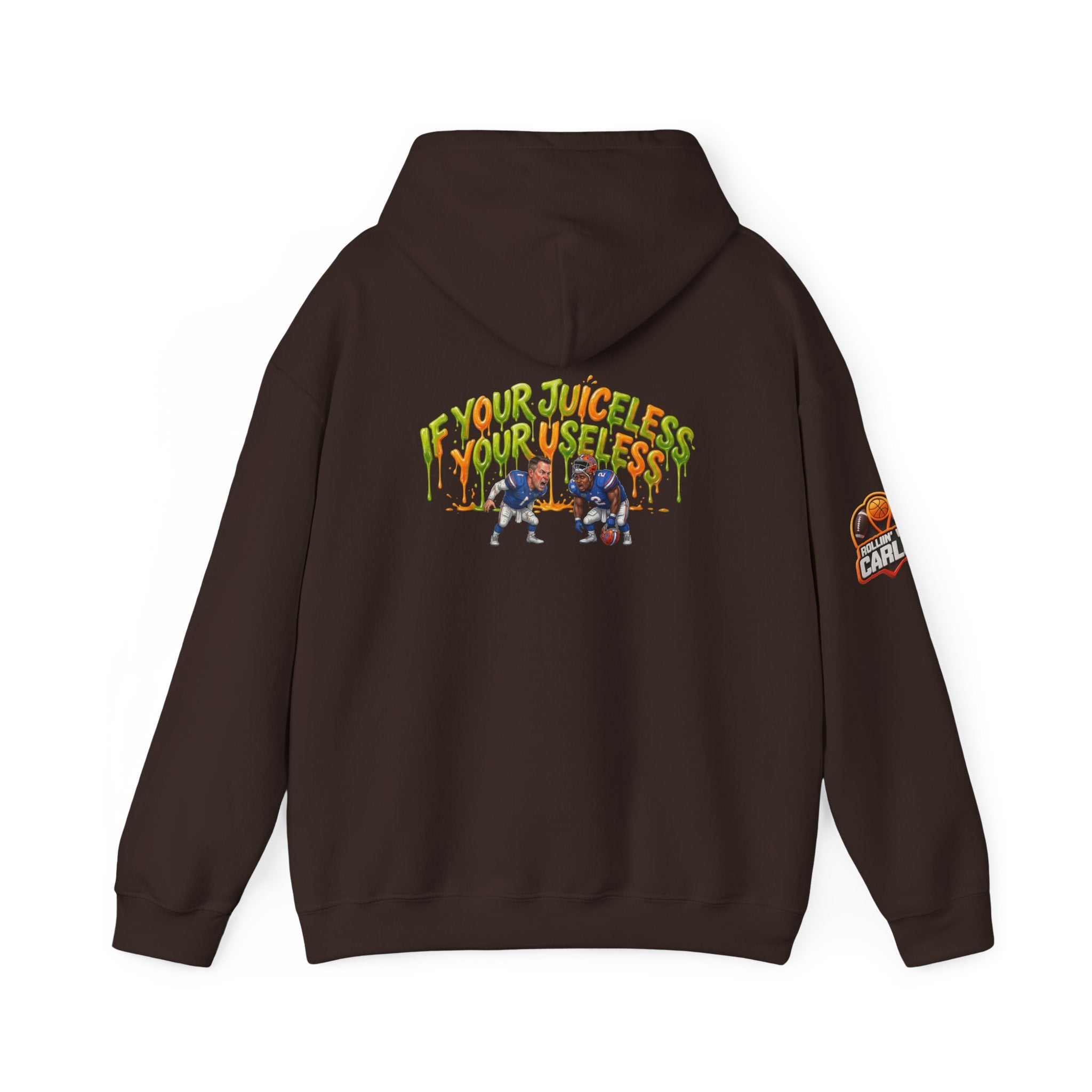 If Your Juiceless Your Useless Hoodie | Cartoon Characters, Retro Graphic