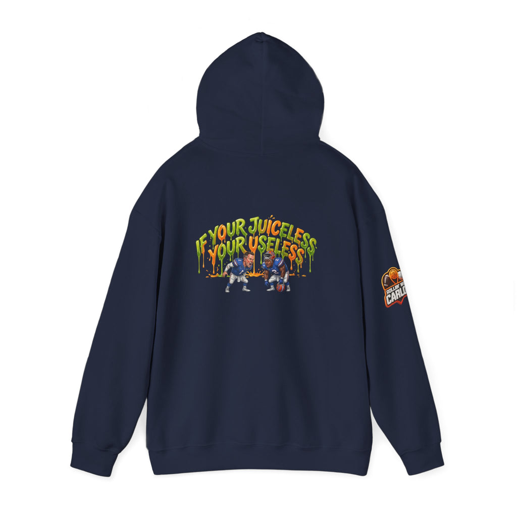 If Your Juiceless Your Useless Hoodie | Cartoon Characters, Retro Graphic