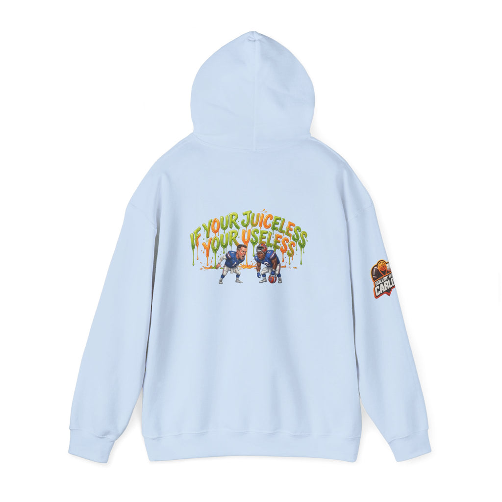 If Your Juiceless Your Useless Hoodie | Cartoon Characters, Retro Graphic