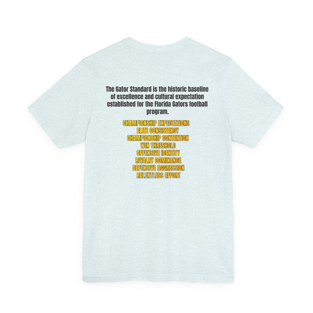 Gator Standard Unisex Shirt Black  and Yellow GS letters on back
