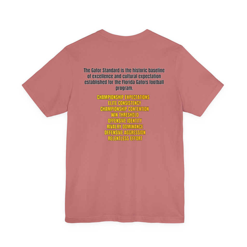 Gator Standard Unisex Shirt Black  and Yellow GS letters on back