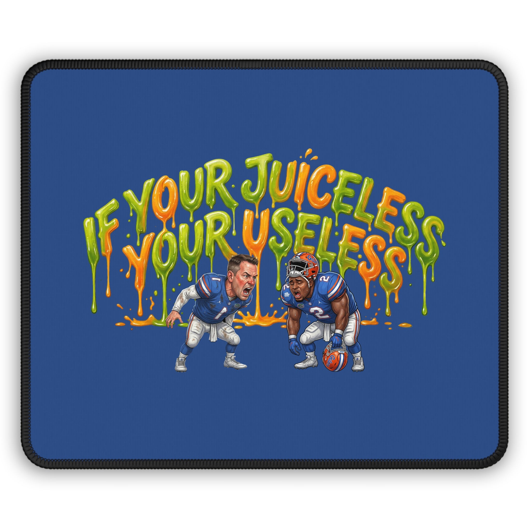 Rollin' With Carlos Sports Gaming Mouse Pad — Personalized Athletic Logo Pad