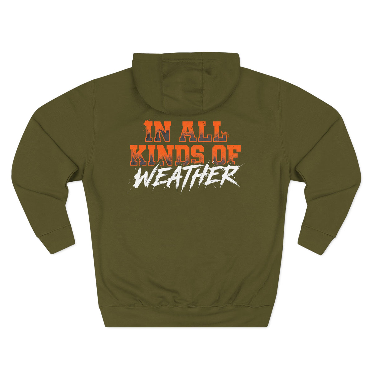 Florida Gator Face Hoodie - "In All Kinds of Weather" Graphic Fleece Pullover