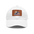 Swampcasts Leather Patch Dad Hat – Retro Sports Podcast Logo Cap