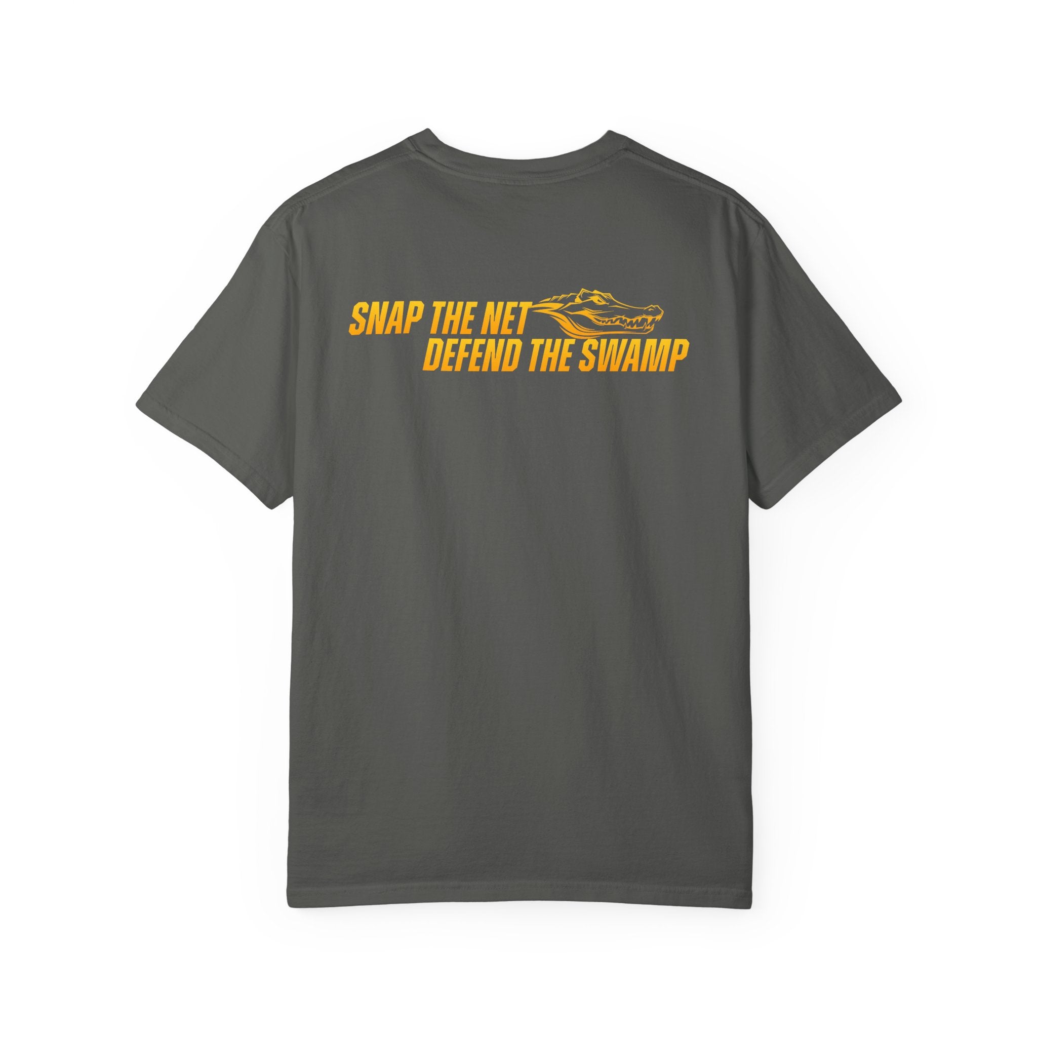 Snap the Net — 'Defend the Swamp' Basketball T-Shirt
