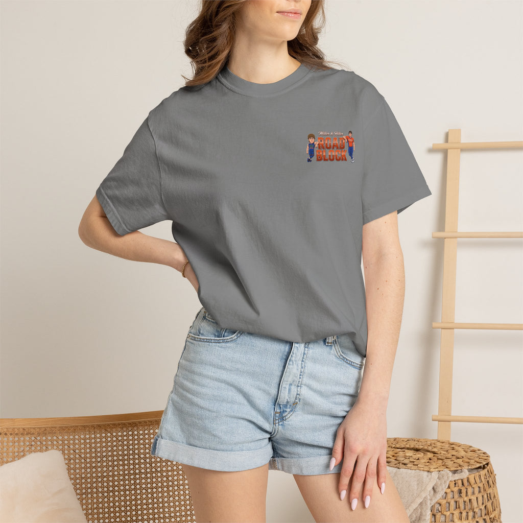 T-Shirt — "Road Block" Soccer Players Graphic Tee