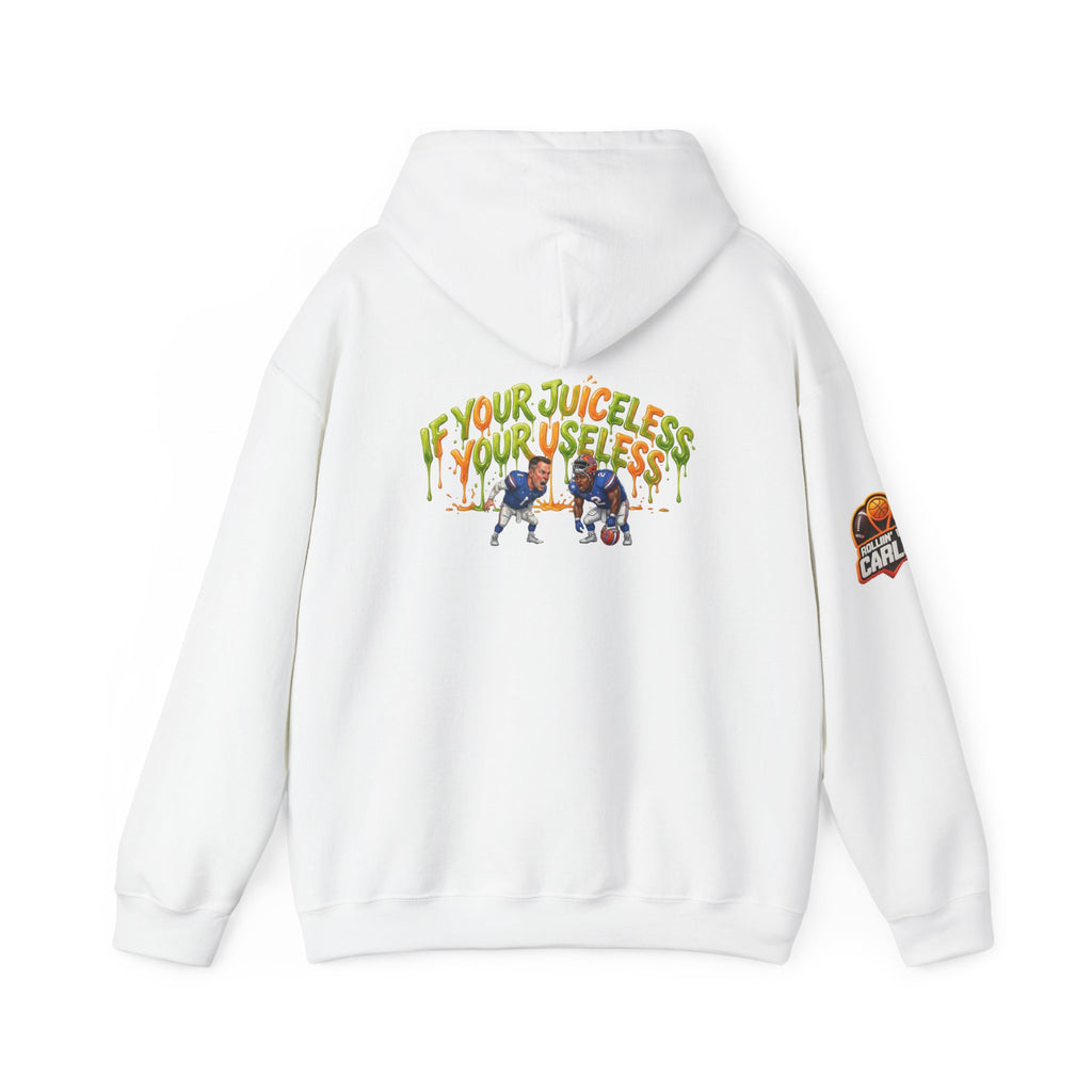 If Your Juiceless Your Useless Hoodie | Cartoon Characters, Retro Graphic