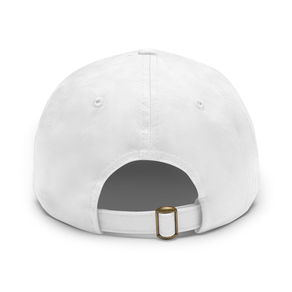 Swampcasts Leather Patch Dad Hat – Retro Sports Podcast Logo Cap