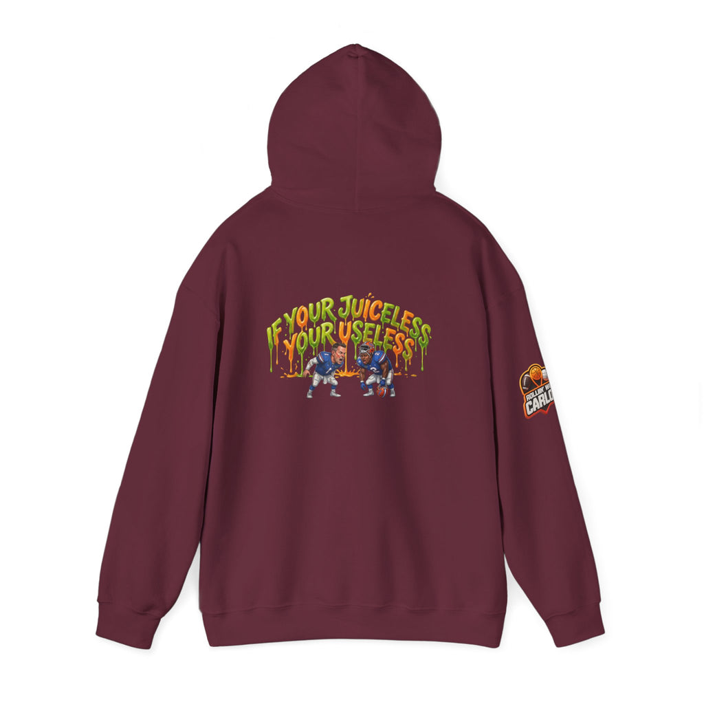 If Your Juiceless Your Useless Hoodie | Cartoon Characters, Retro Graphic