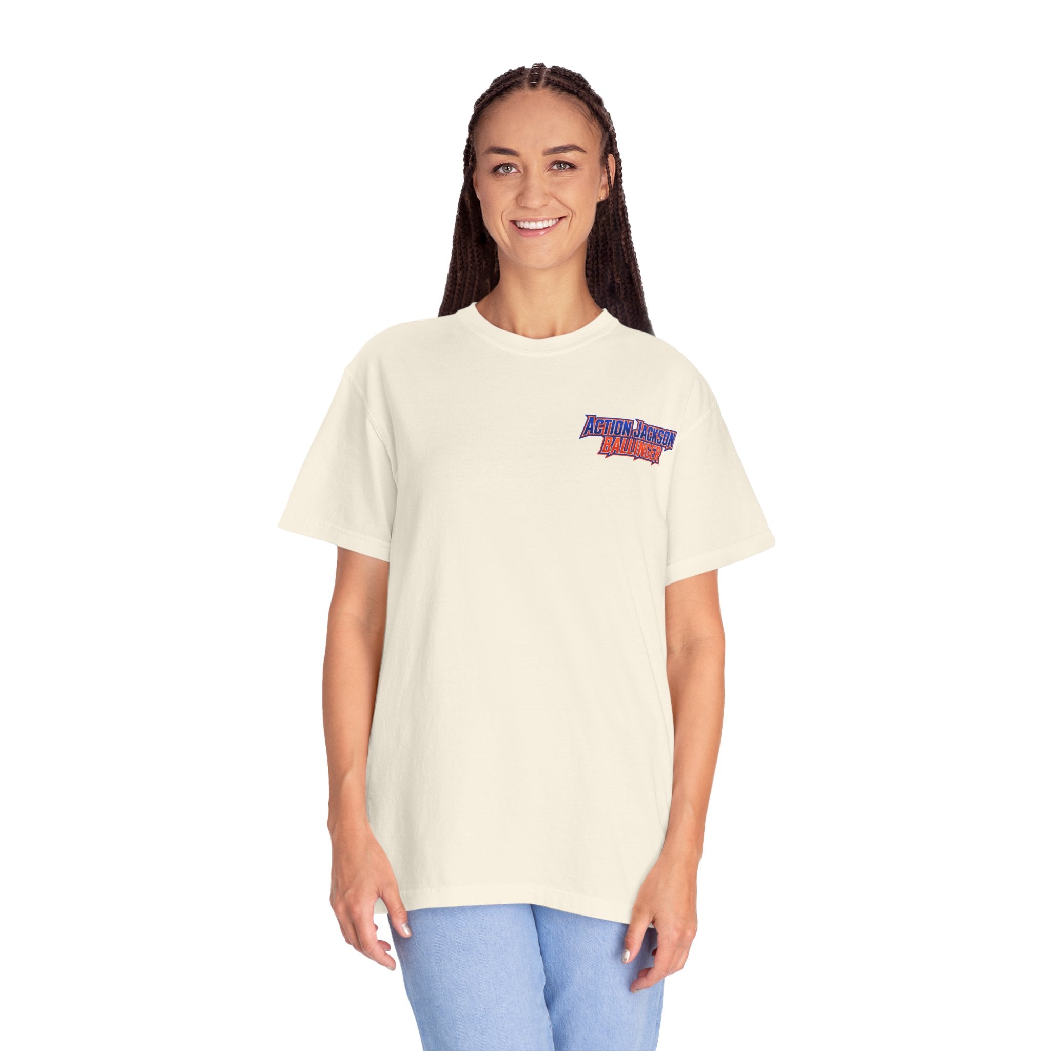 Action Jackson  T‑Shirt — Retro Team Graphic Tee
