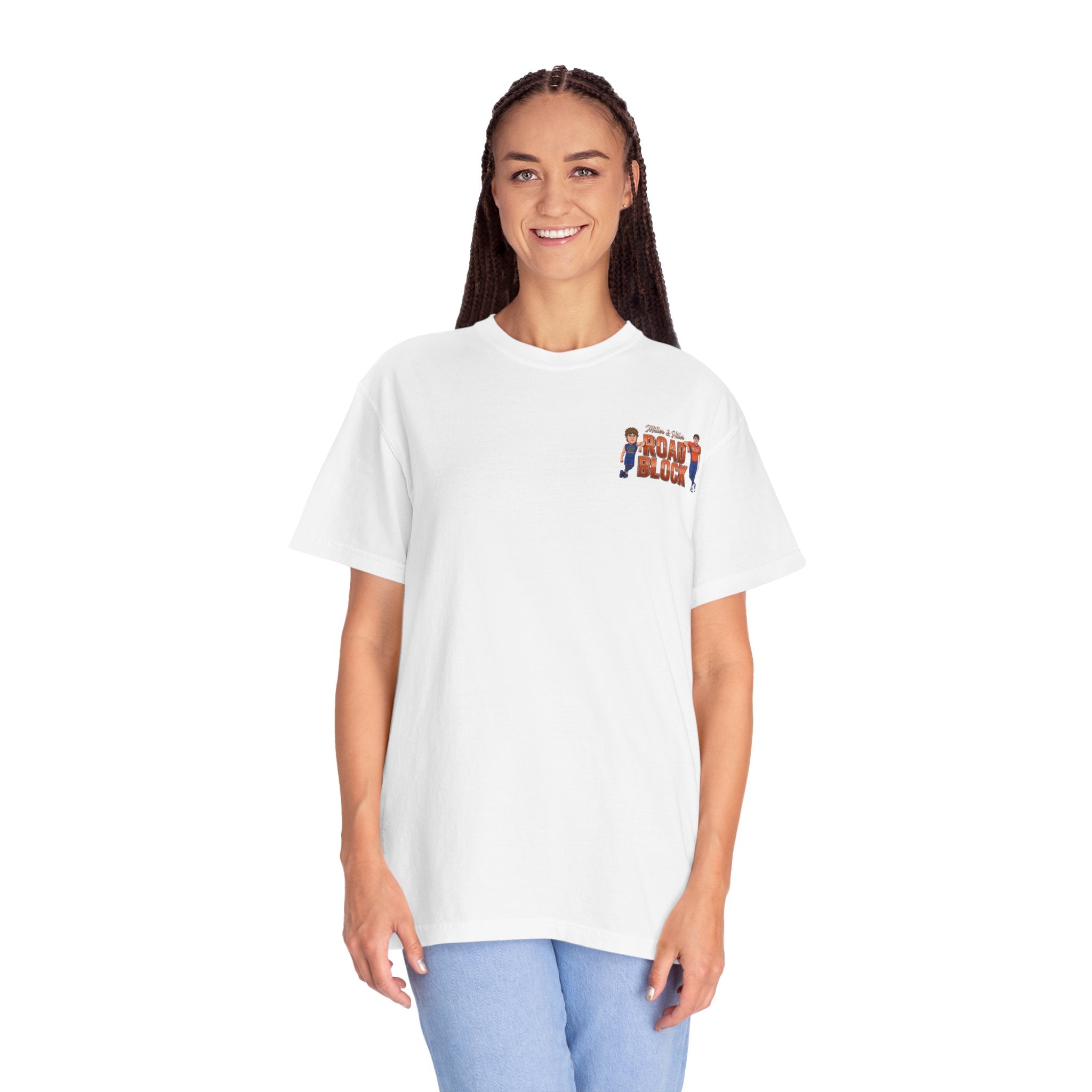 T-Shirt — "Road Block" Soccer Players Graphic Tee
