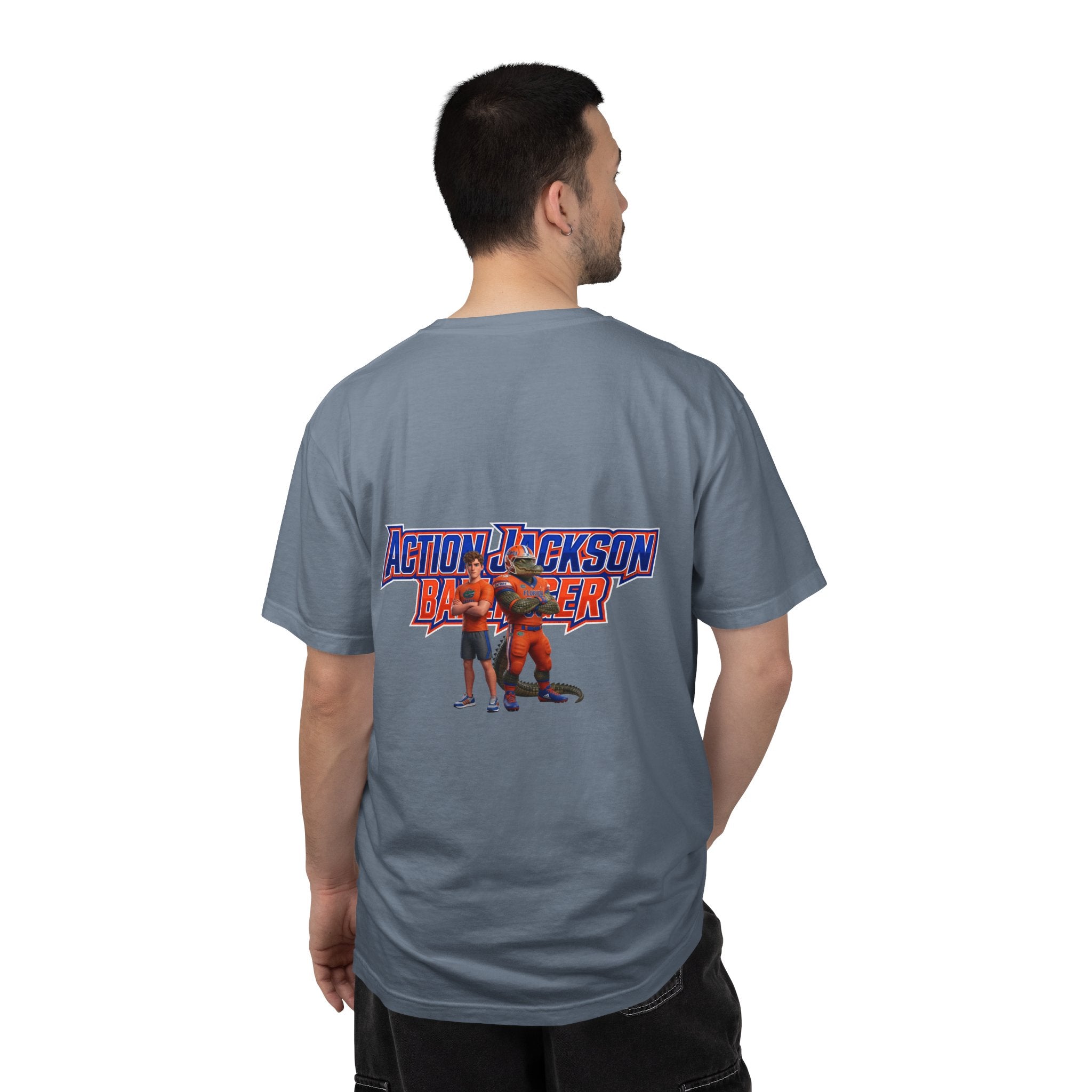 Action Jackson  T‑Shirt — Retro Team Graphic Tee