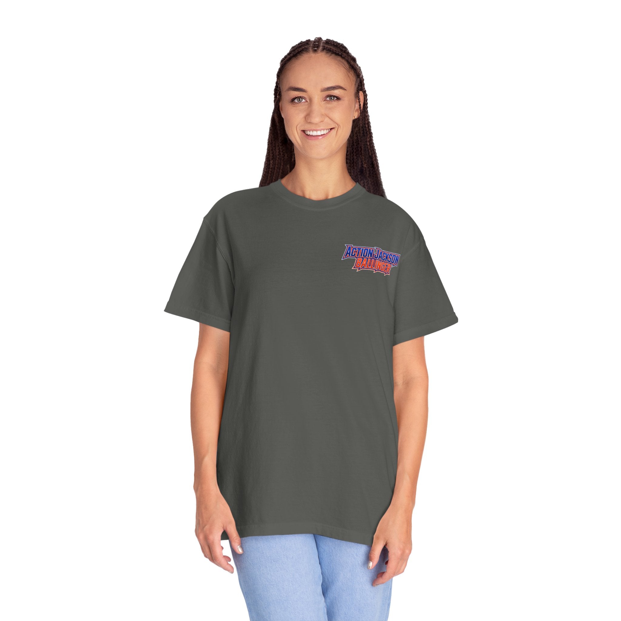 Action Jackson  T‑Shirt — Retro Team Graphic Tee