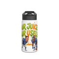 Stainless Steel Water Bottle — "Pour Juice On Yourself" Football Cartoon Insulated Bottle