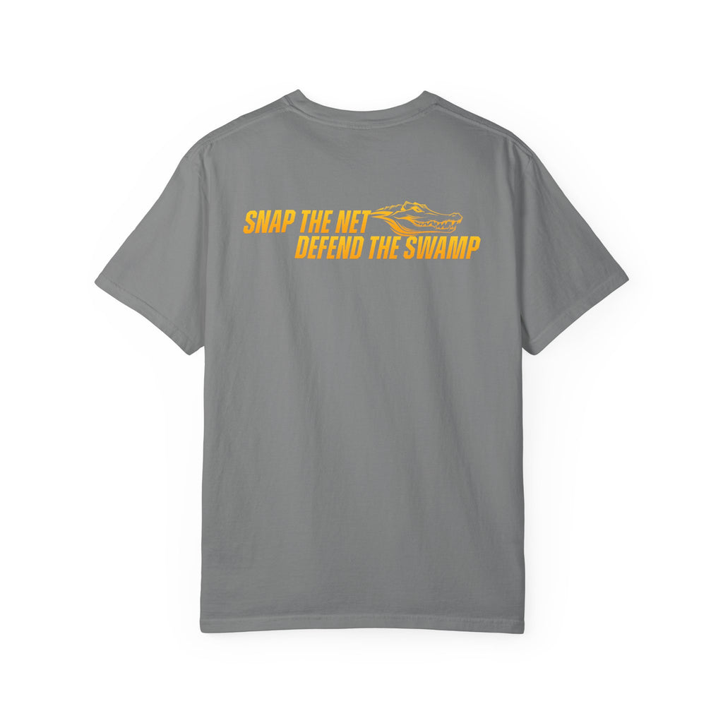 Snap the Net — 'Defend the Swamp' Basketball T-Shirt