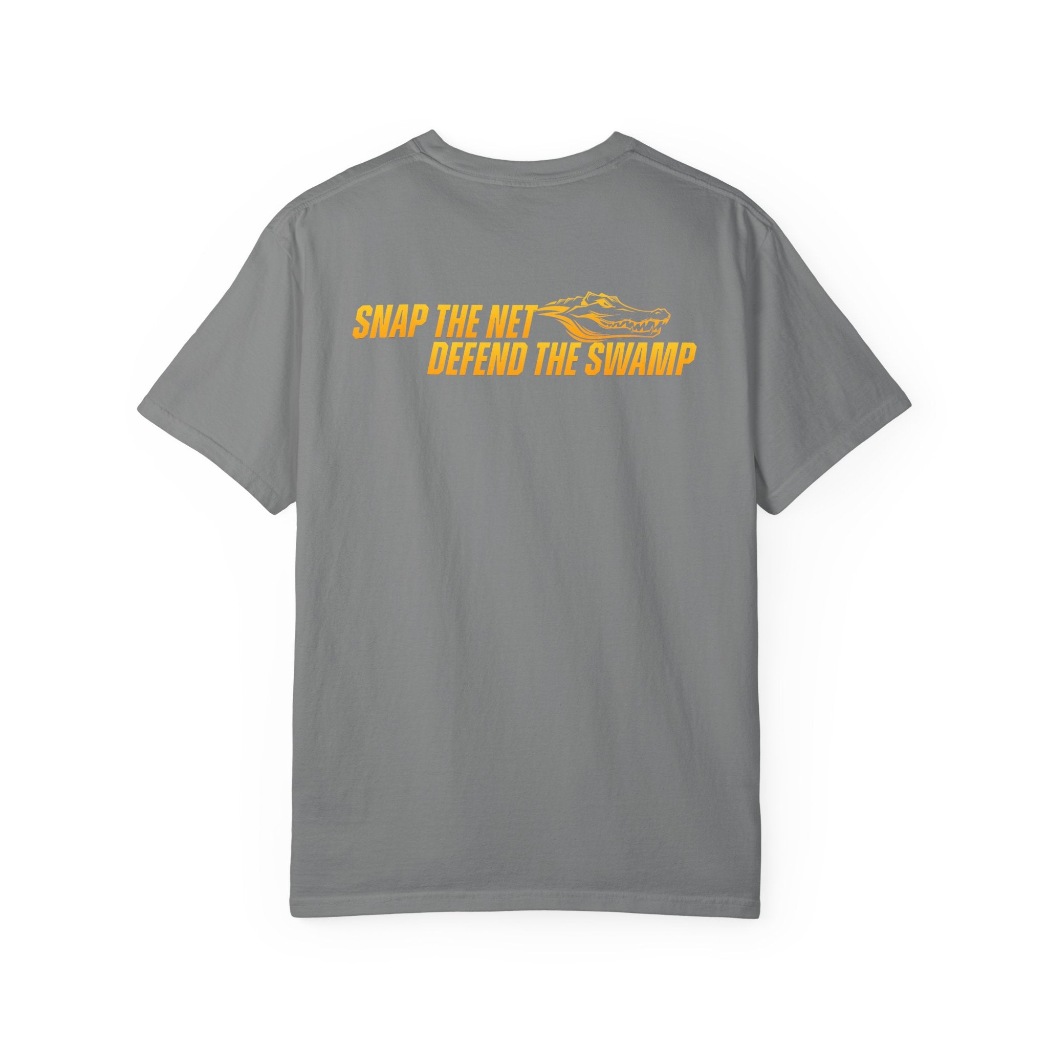 Snap the Net — 'Defend the Swamp' Basketball T-Shirt