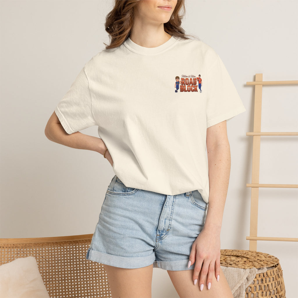 T-Shirt — "Road Block" Soccer Players Graphic Tee