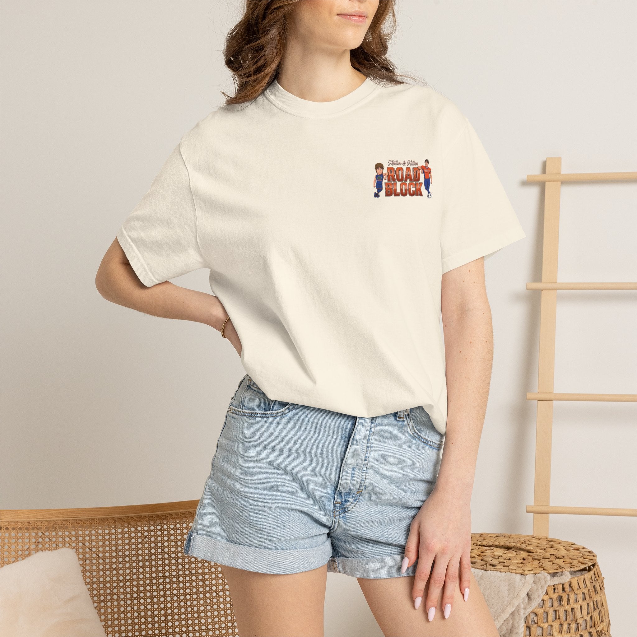 T-Shirt — "Road Block" Soccer Players Graphic Tee