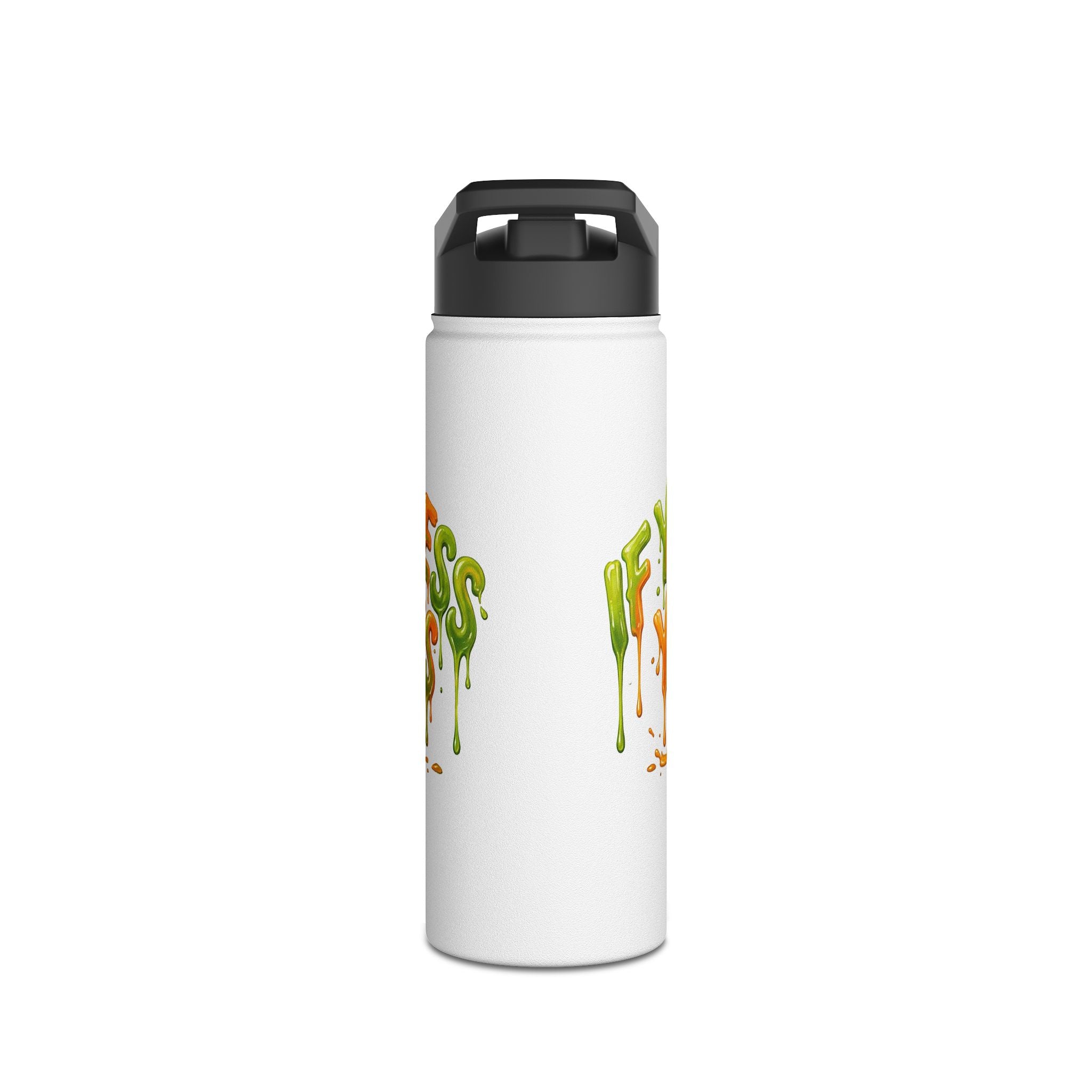 Stainless Steel Water Bottle — "Pour Juice On Yourself" Football Cartoon Insulated Bottle