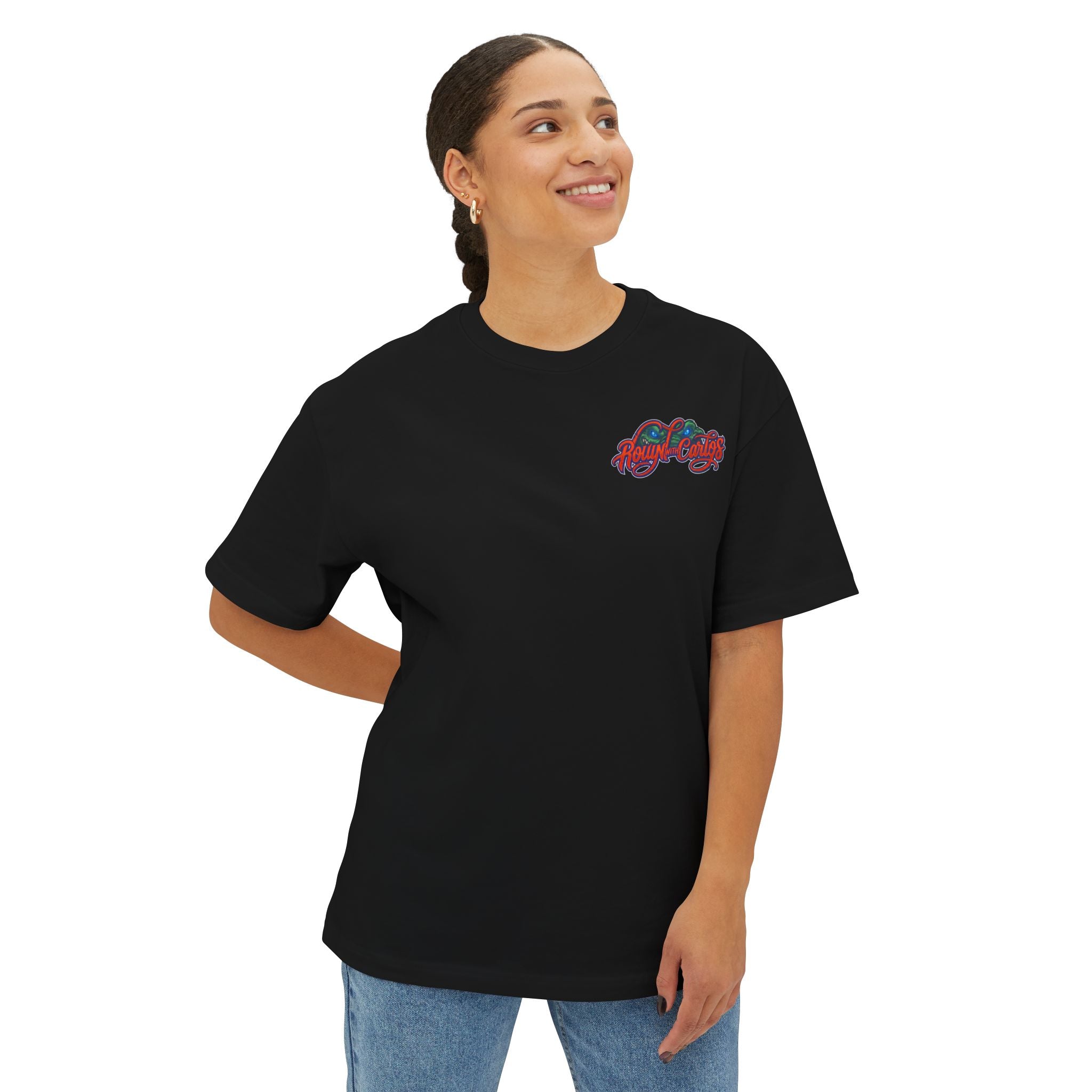 Champions Retro Basketball Tee — 'Champions' Back Graphic, Mini Front Logo