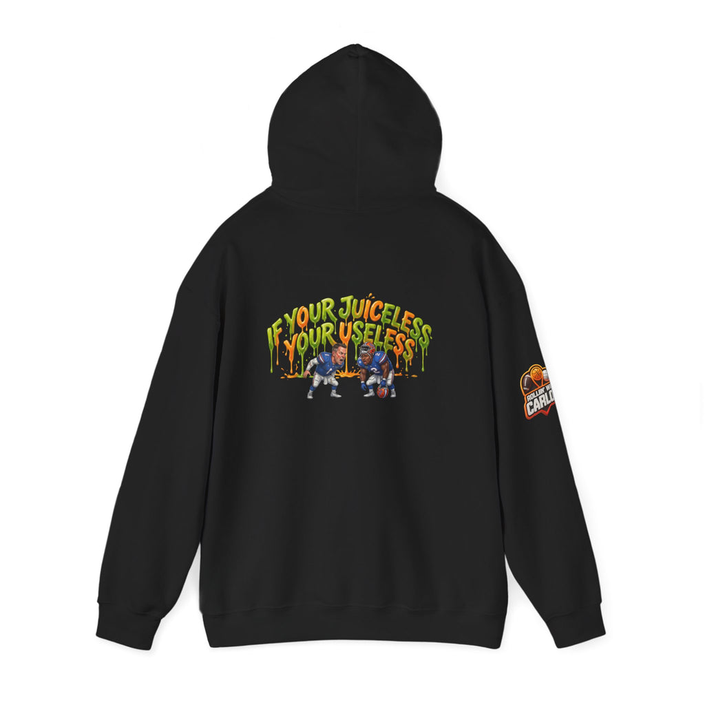 If Your Juiceless Your Useless Hoodie | Cartoon Characters, Retro Graphic