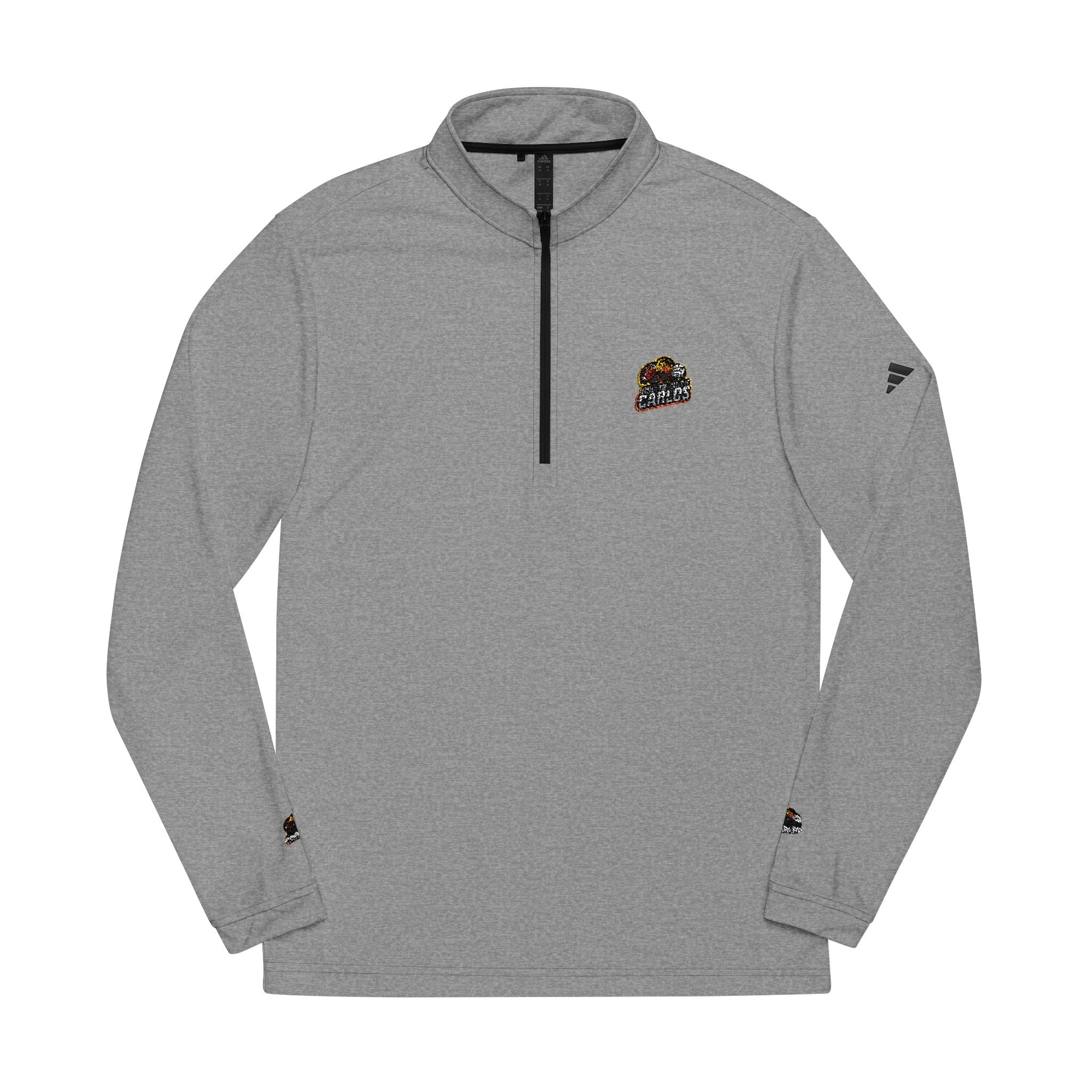 RollinwithCarlosEmbroidered Adidas Quarter-Zip Pullover —