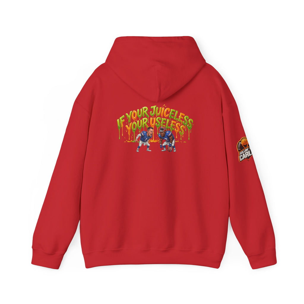 If Your Juiceless Your Useless Hoodie | Cartoon Characters, Retro Graphic