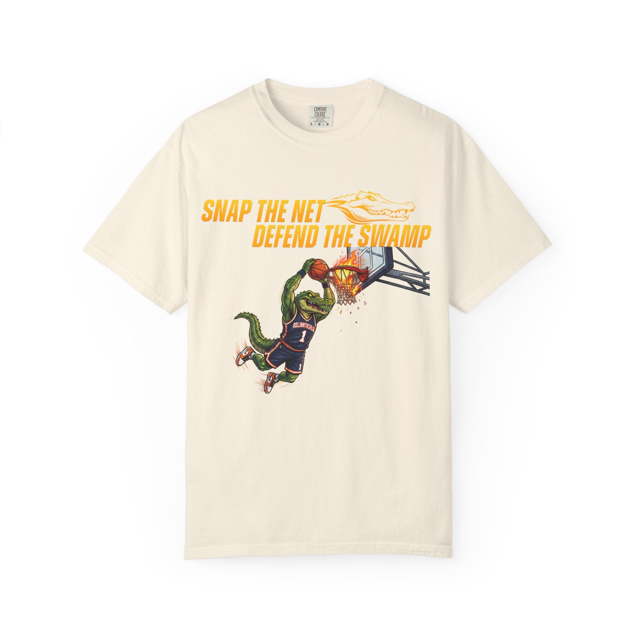 Snap the Net — 'Defend the Swamp' Basketball T-Shirt
