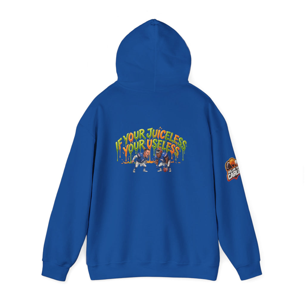 If Your Juiceless Your Useless Hoodie | Cartoon Characters, Retro Graphic