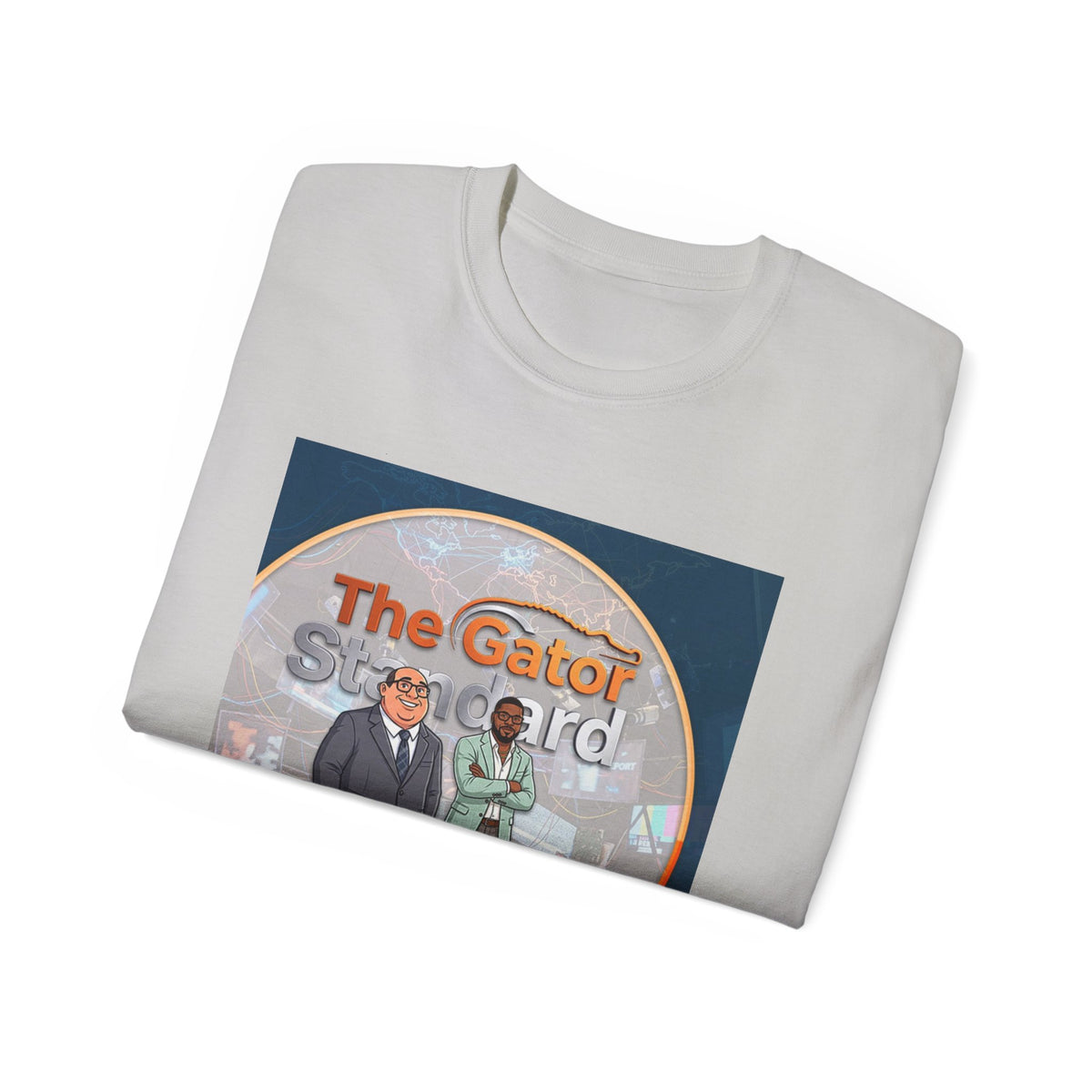 Unisex Gator Standard Shirt White and Yellow Letters on back