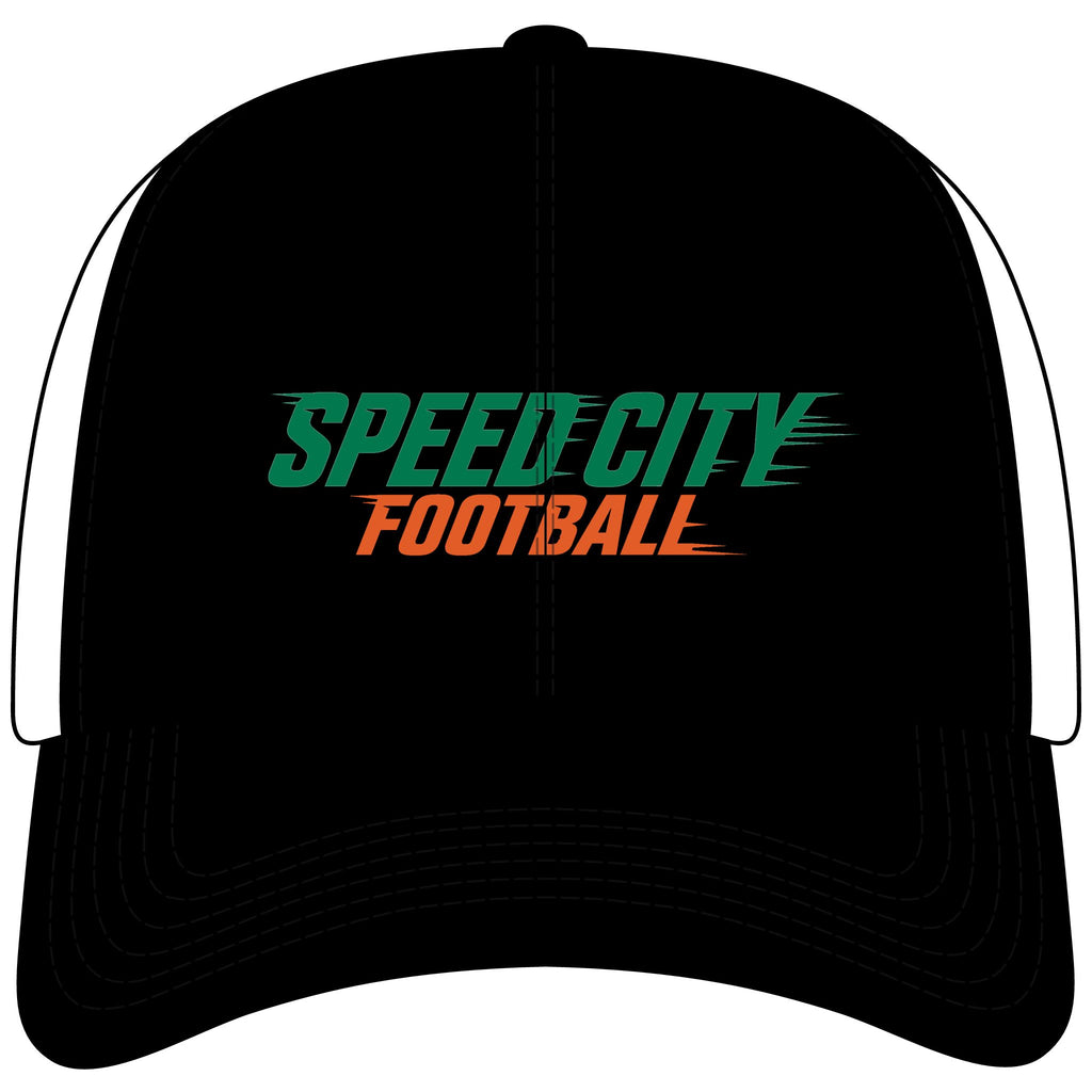 phins Speed City Football Mesh-Back Cap — Team Trucker Hat