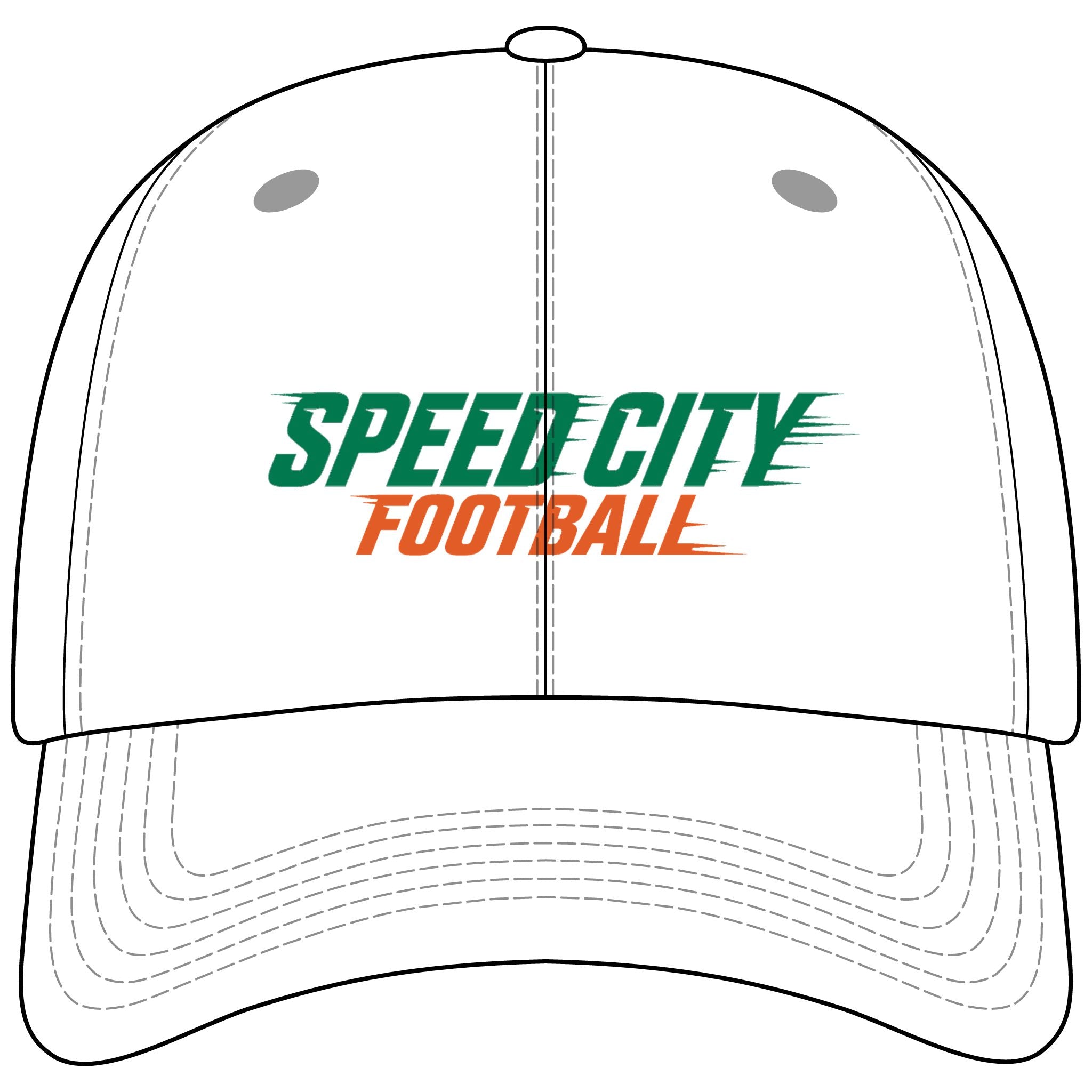 phins Speed City Football Mesh-Back Cap — Team Trucker Hat