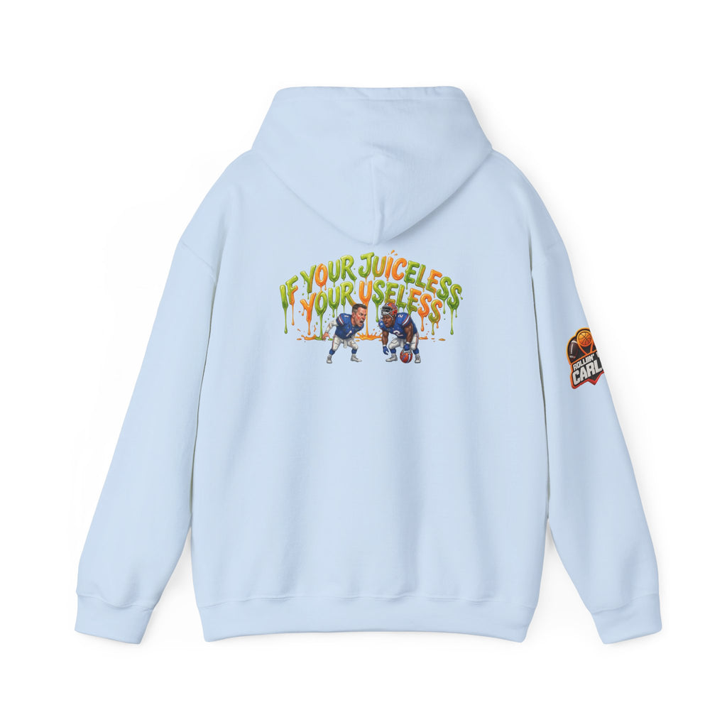 If Your Juiceless Your Useless Hoodie | Cartoon Characters, Retro Graphic