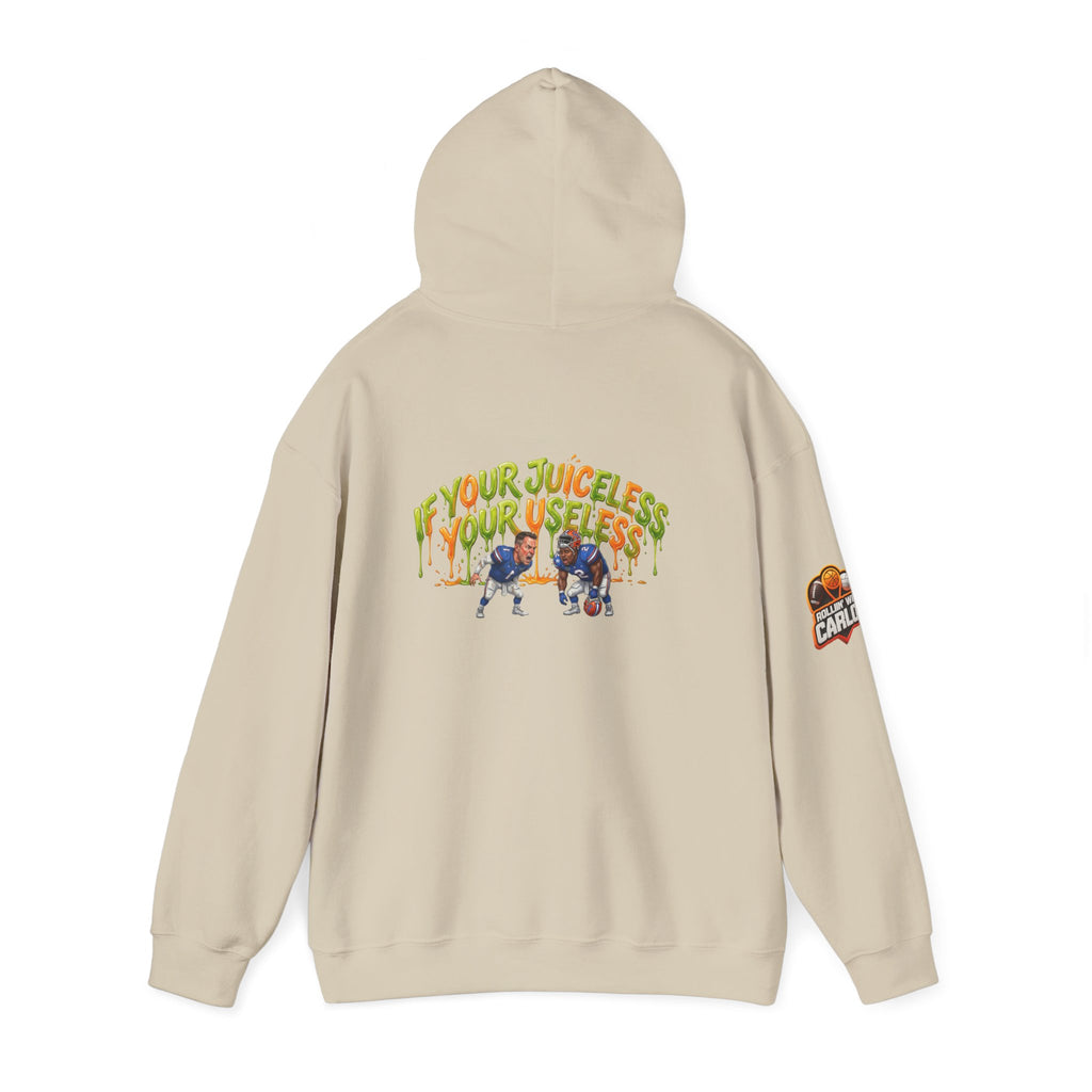 If Your Juiceless Your Useless Hoodie | Cartoon Characters, Retro Graphic