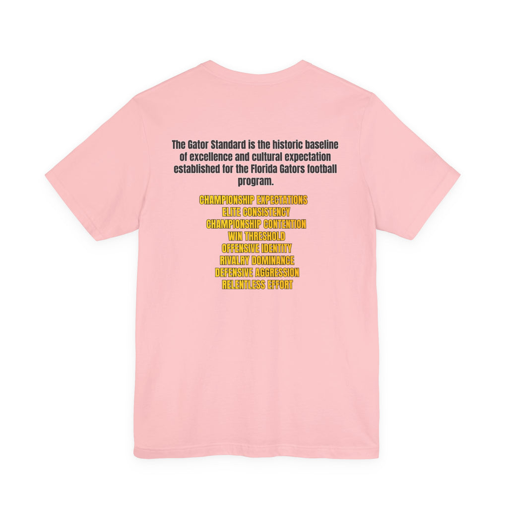 Gator Standard Unisex Shirt Black  and Yellow GS letters on back