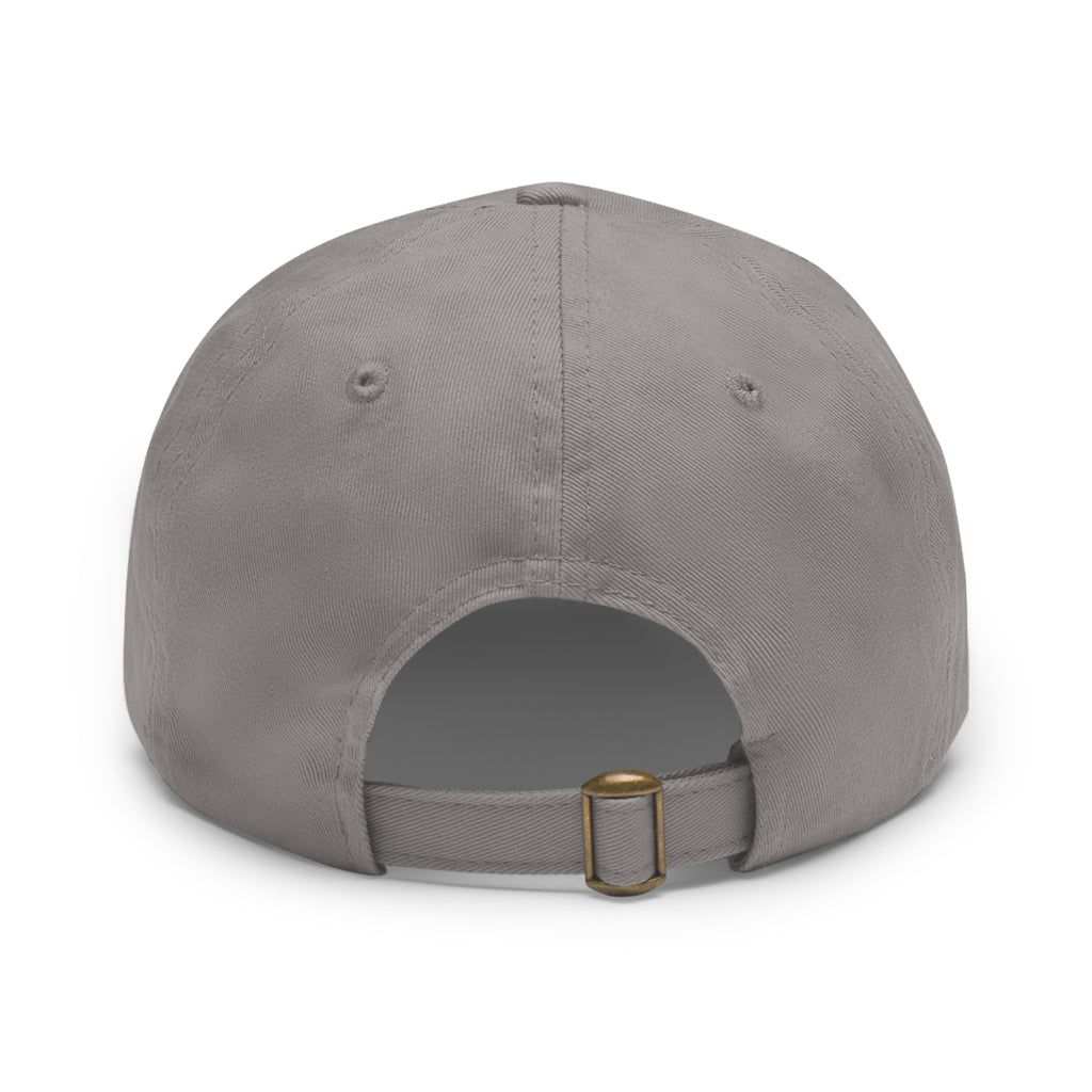 Swampcasts Leather Patch Dad Hat – Retro Sports Podcast Logo Cap