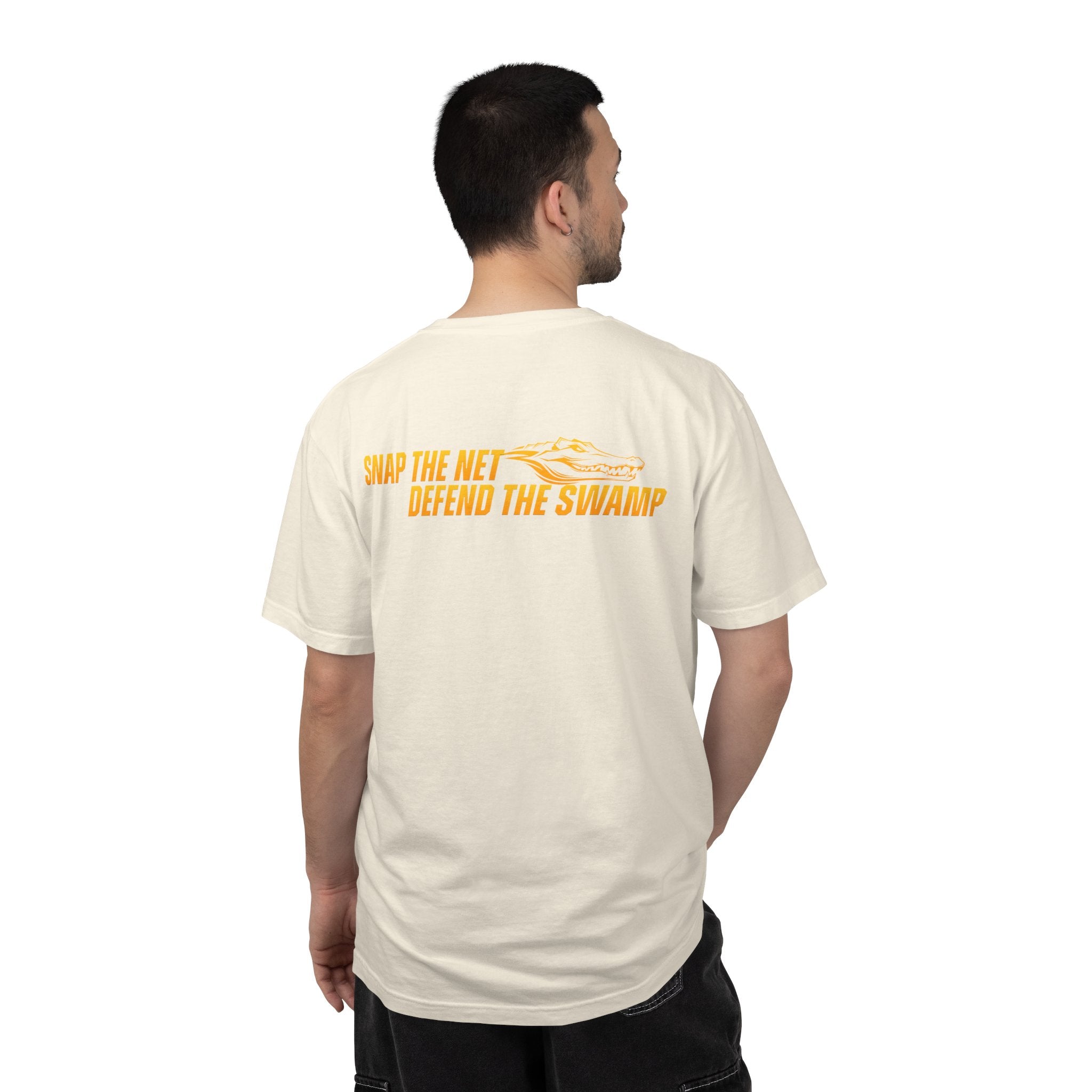 Snap the Net — 'Defend the Swamp' Basketball T-Shirt