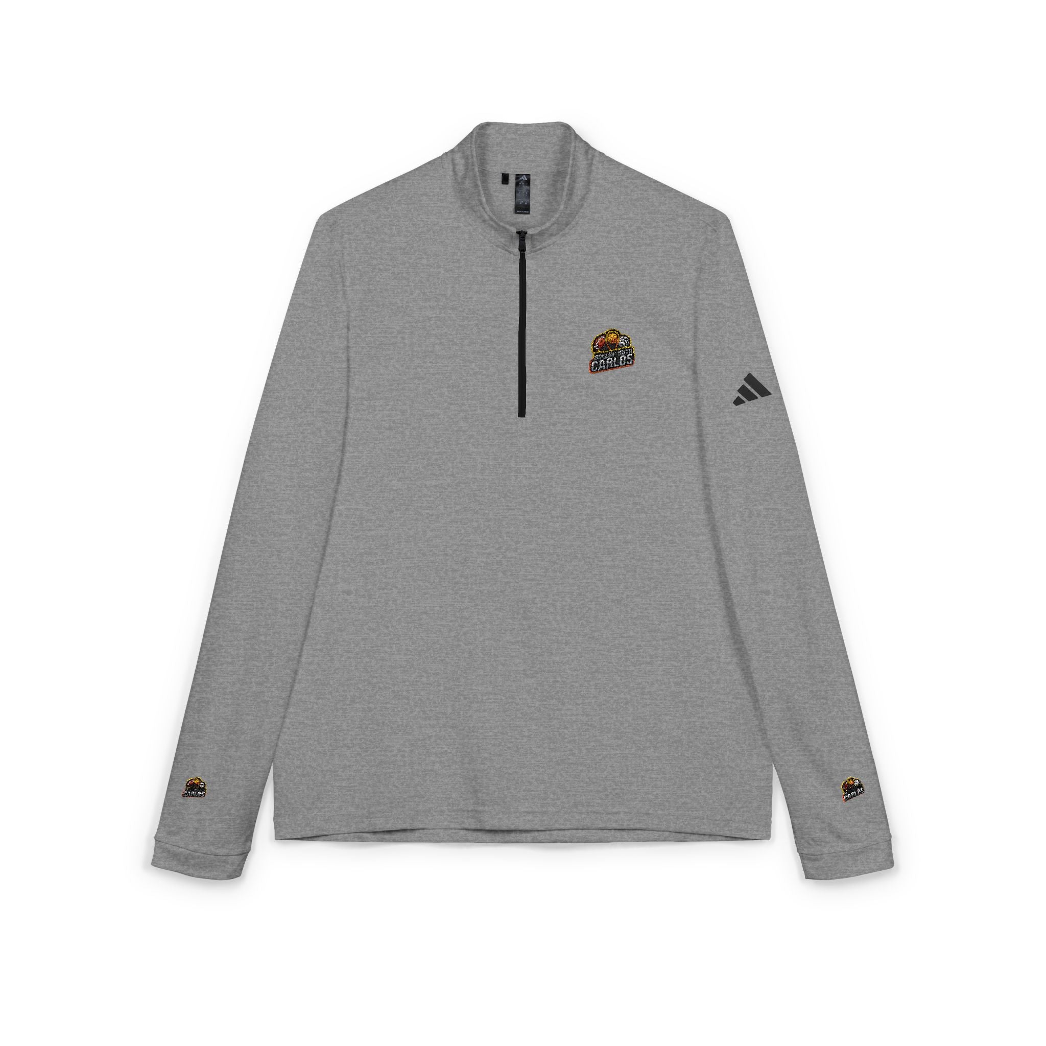 RollinwithCarlosEmbroidered Adidas Quarter-Zip Pullover —