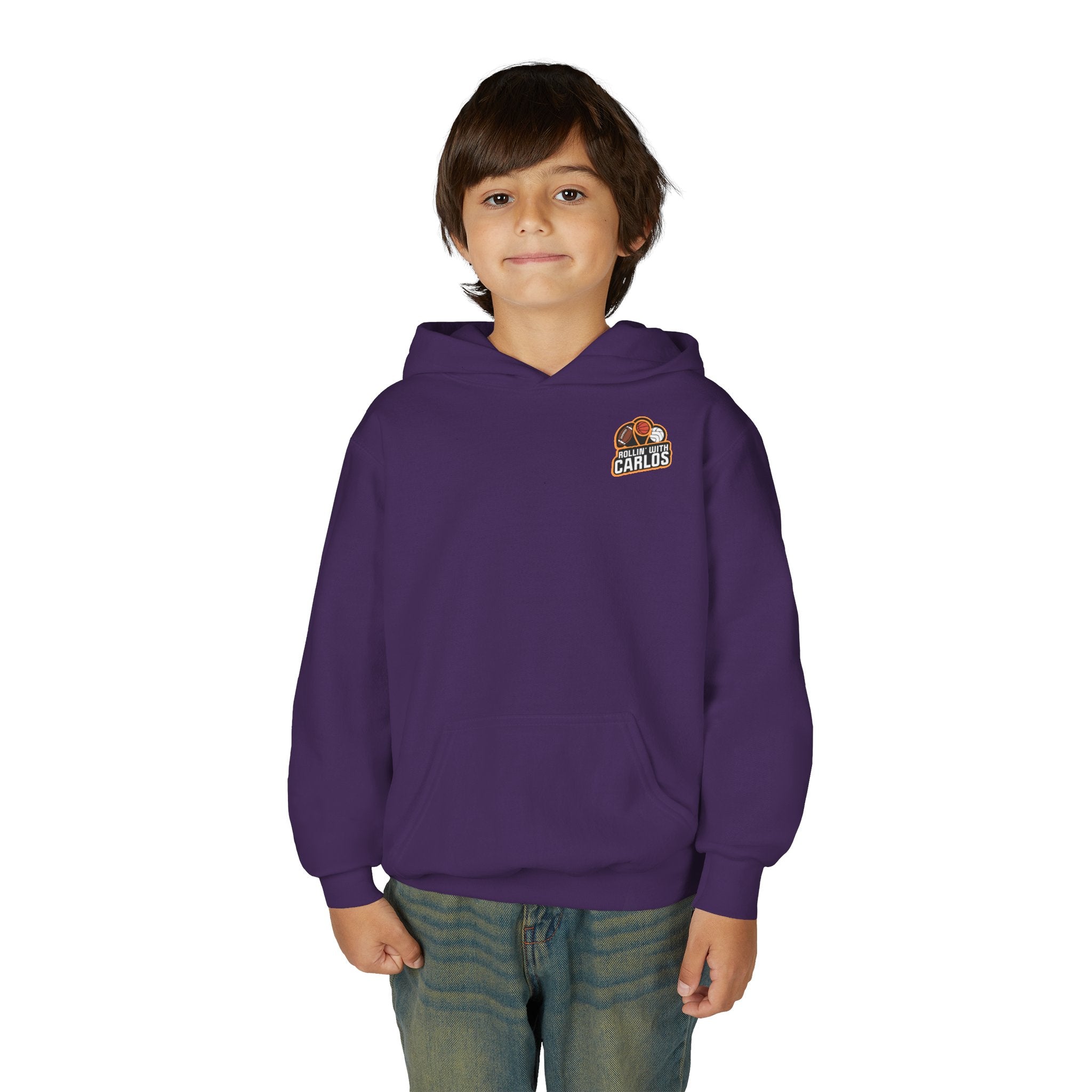 RollinwithCarlos Youth Heavy Blend Hooded Sweatshirt