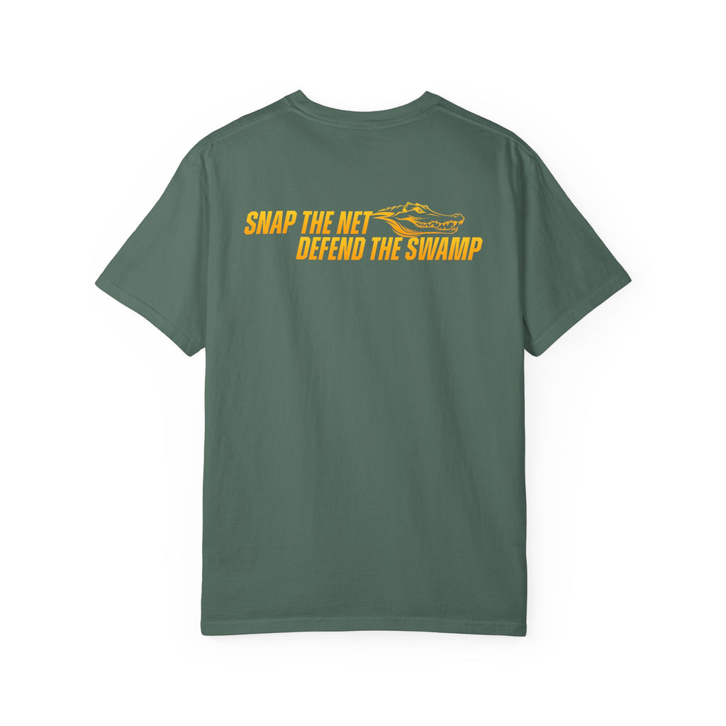 Snap the Net — 'Defend the Swamp' Basketball T-Shirt