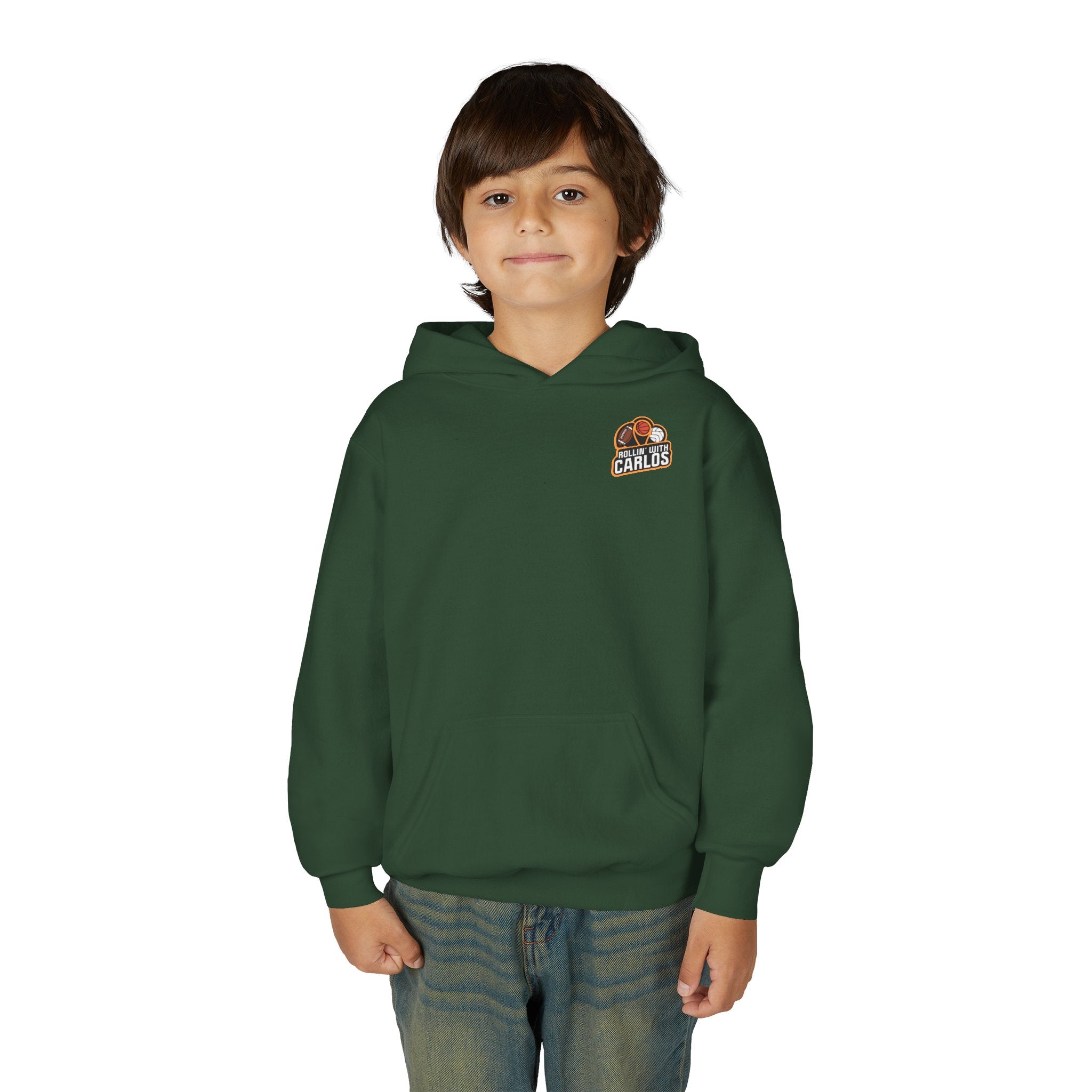 RollinwithCarlos Youth Heavy Blend Hooded Sweatshirt