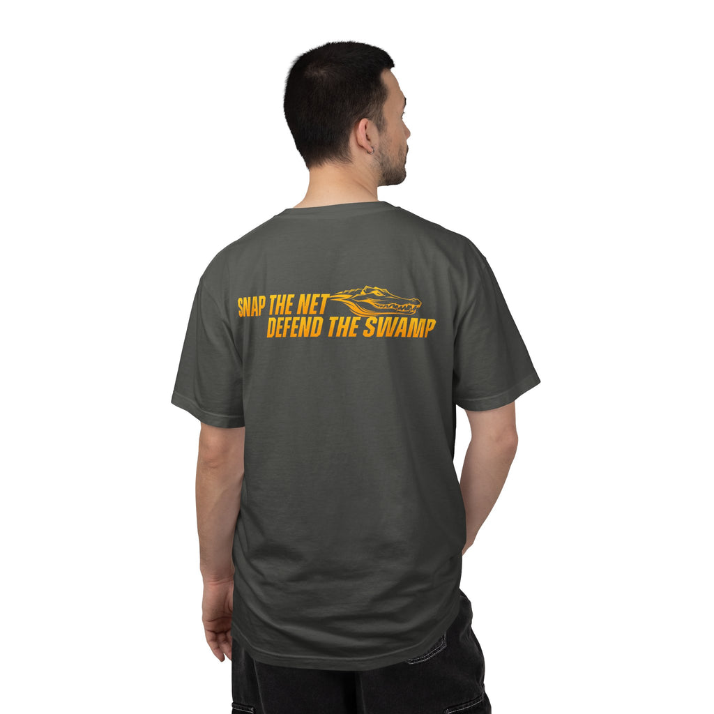 Snap the Net — 'Defend the Swamp' Basketball T-Shirt