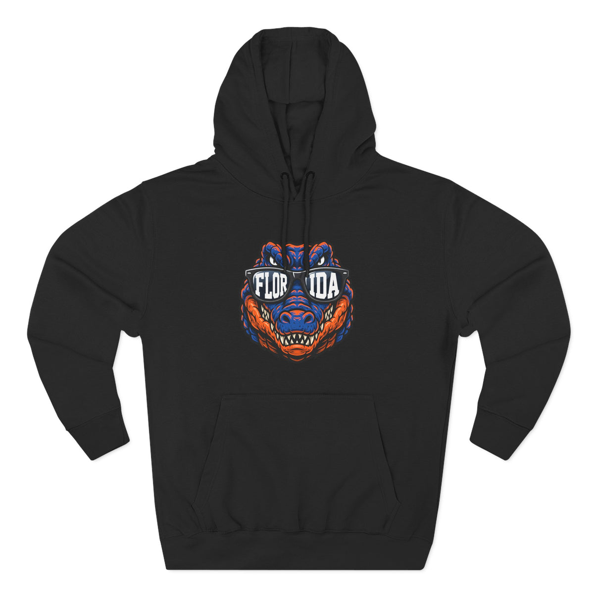 Florida Gator Face Hoodie - "In All Kinds of Weather" Graphic Fleece Pullover