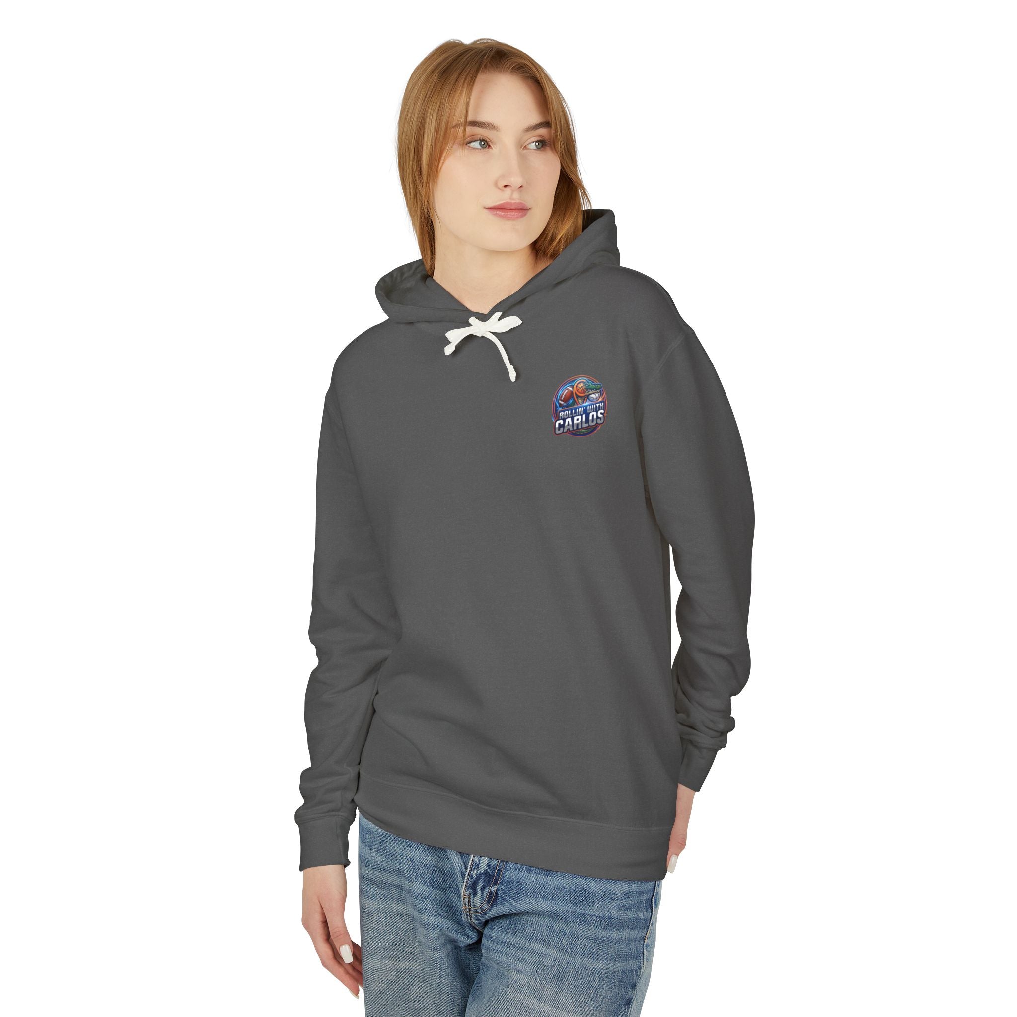 Hoodie • Rollin' with Carlos Vintage Racing Graphic Lightweight Hoodie