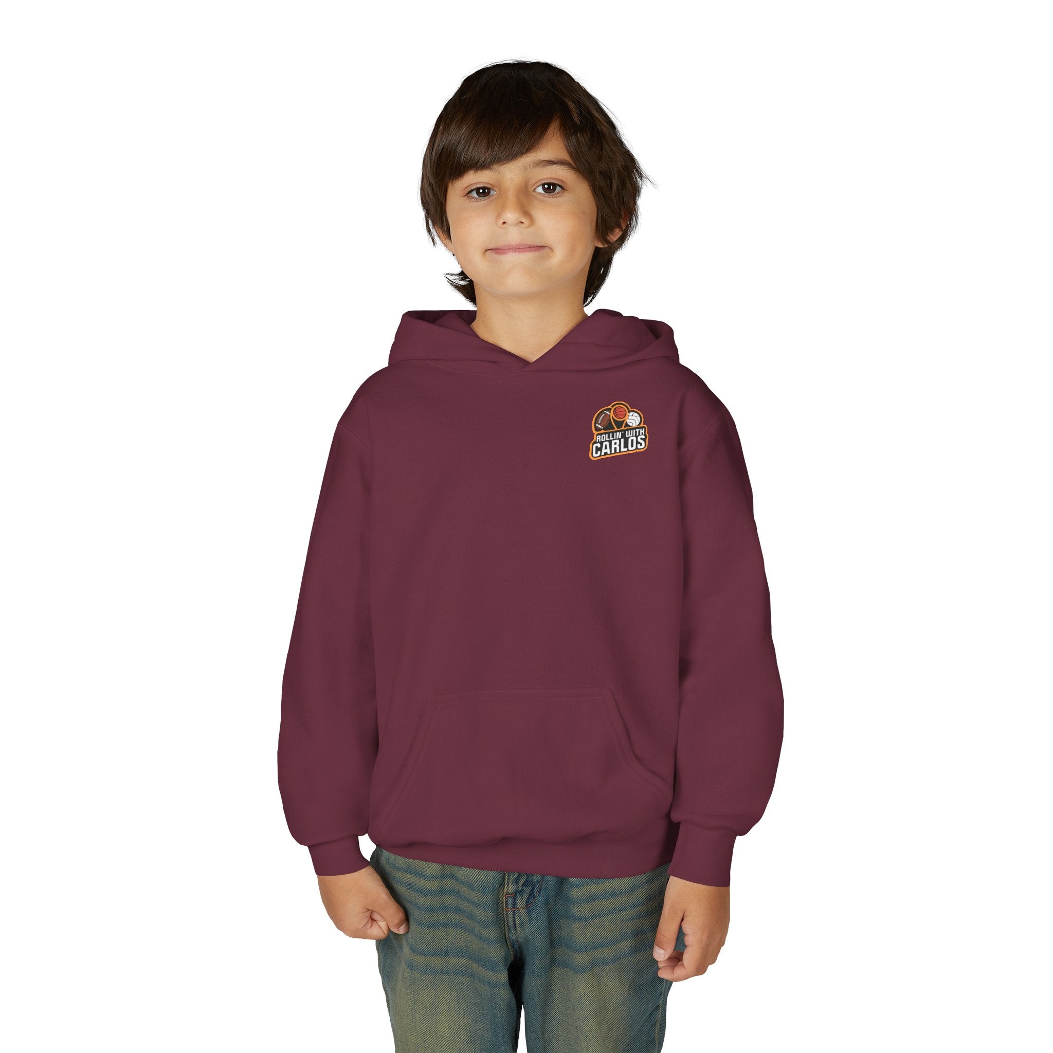 RollinwithCarlos Youth Heavy Blend Hooded Sweatshirt