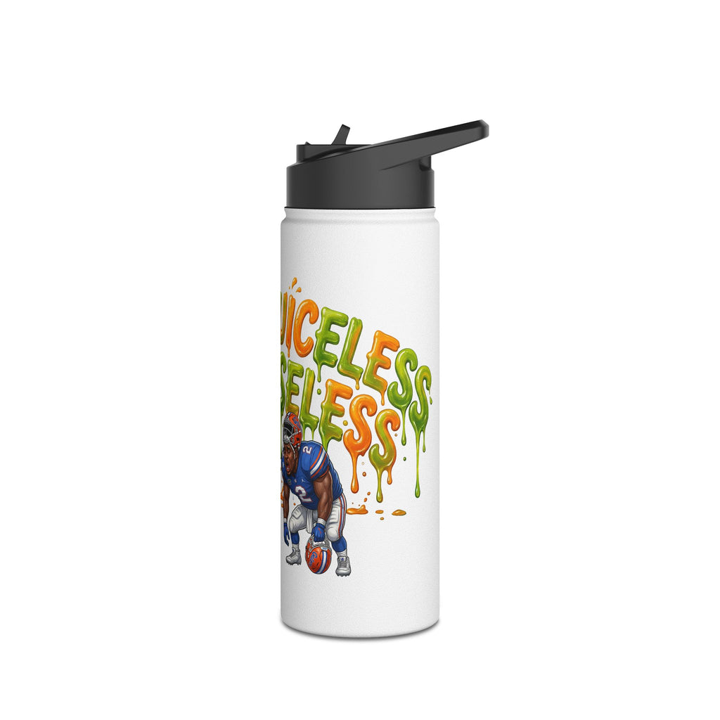 Stainless Steel Water Bottle — "Pour Juice On Yourself" Football Cartoon Insulated Bottle