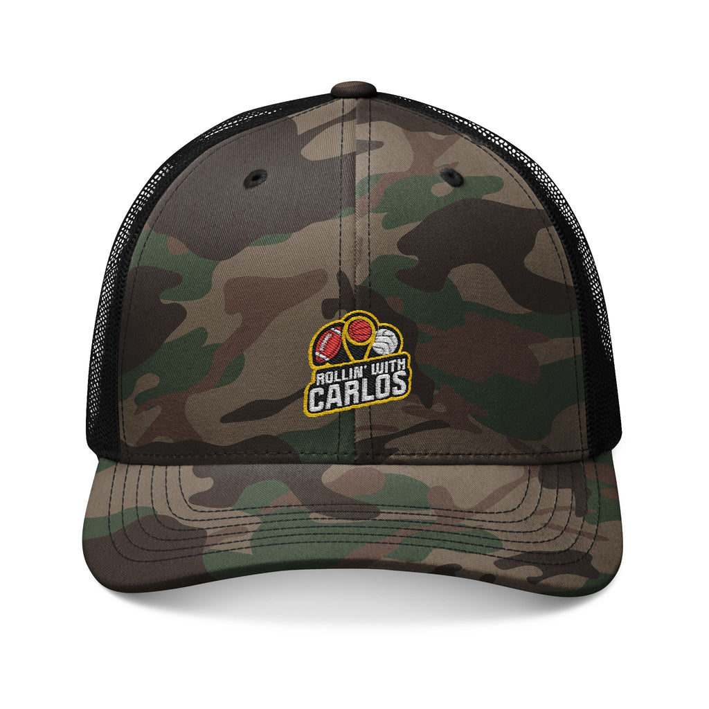 RollinwithCarlos Camouflage Trucker Hat (Embroidery)
