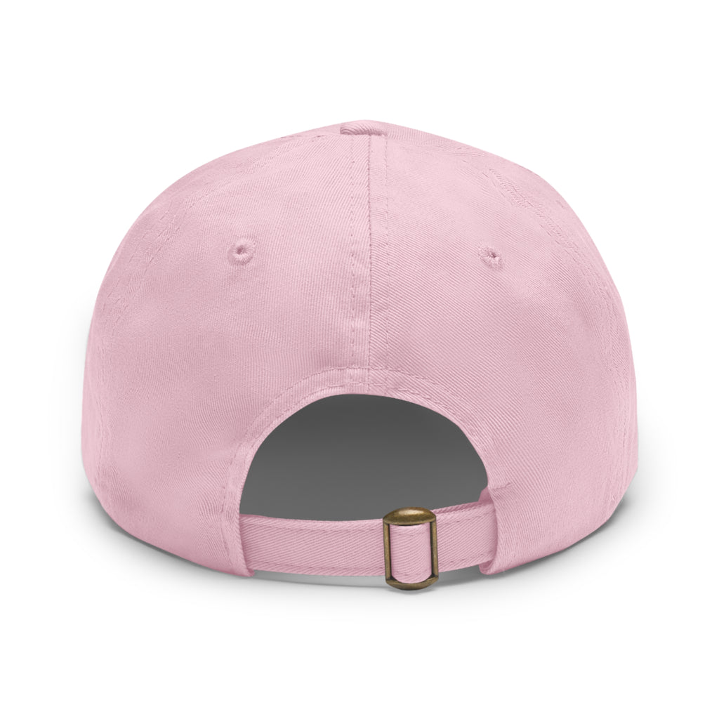 Swampcasts Leather Patch Dad Hat – Retro Sports Podcast Logo Cap