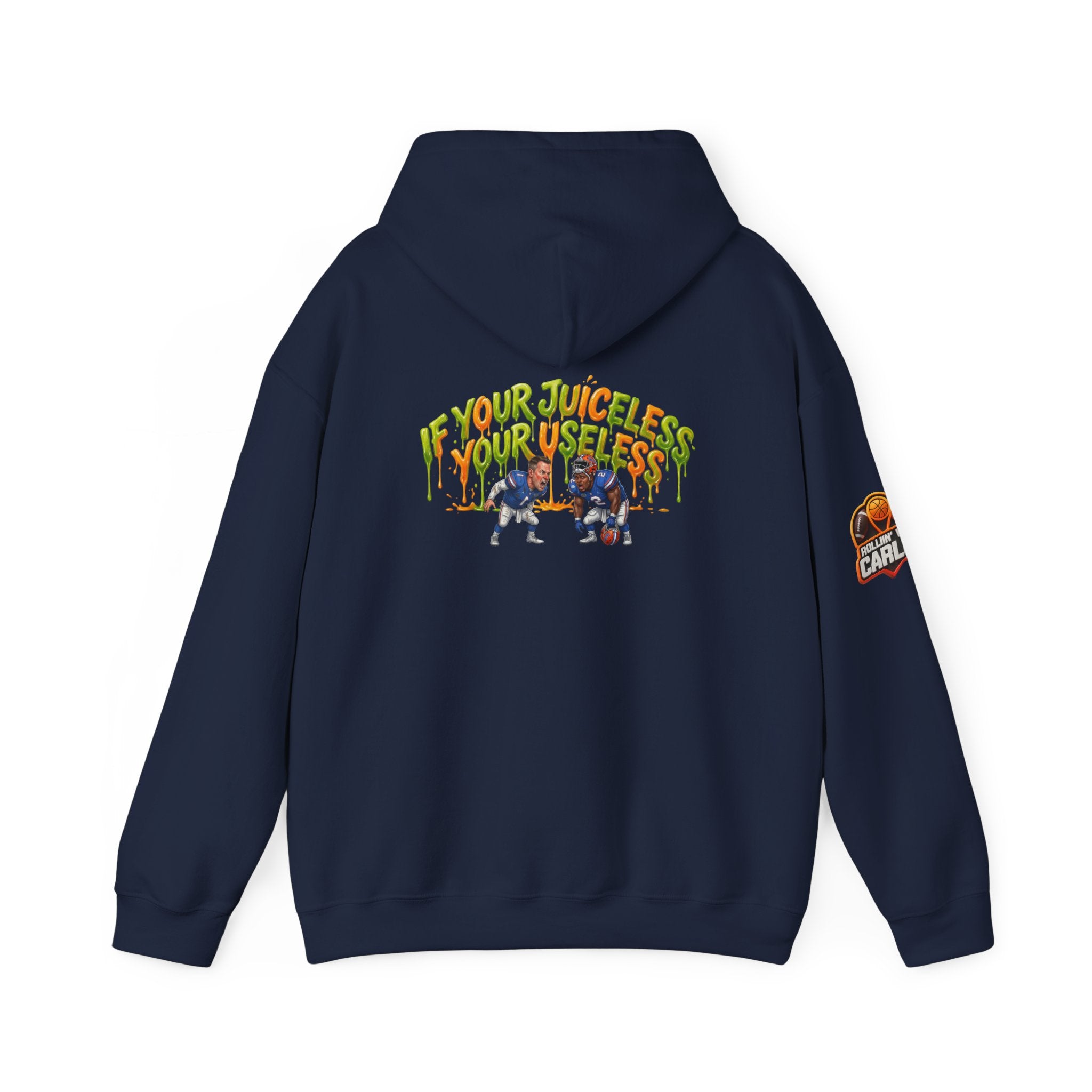 If Your Juiceless Your Useless Hoodie | Cartoon Characters, Retro Graphic
